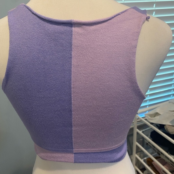 Princess Polly Lilac Crop Top - Picture 2 of 3
